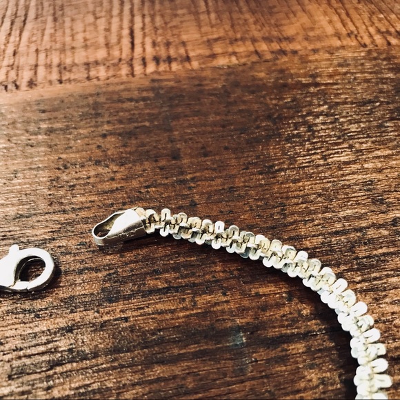 Minimalistic Sterling Silver Bracelet - Picture 4 of 4